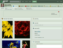Tablet Screenshot of marcousa.deviantart.com