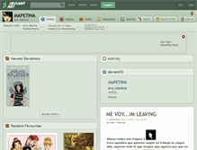 Tablet Screenshot of mapetina.deviantart.com