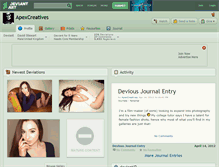Tablet Screenshot of apexcreatives.deviantart.com