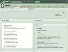Tablet Screenshot of malekar.deviantart.com