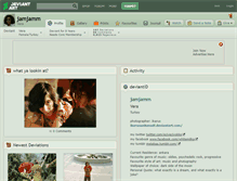 Tablet Screenshot of jamjamm.deviantart.com