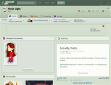 Tablet Screenshot of ninja-light.deviantart.com