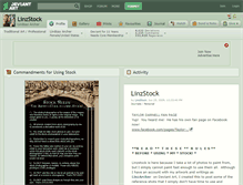 Tablet Screenshot of linzstock.deviantart.com