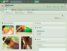 Tablet Screenshot of lizbethmoon.deviantart.com