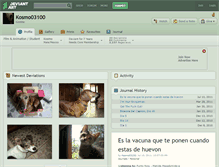Tablet Screenshot of kosmo03100.deviantart.com
