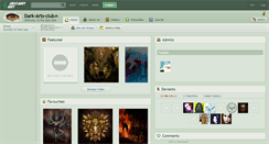 Desktop Screenshot of dark-arts-club.deviantart.com