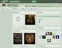 Tablet Screenshot of dark-arts-club.deviantart.com