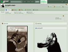 Tablet Screenshot of morgoth-edain.deviantart.com