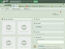 Tablet Screenshot of camelflea.deviantart.com