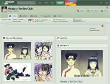 Tablet Screenshot of hinata-x-tenten-club.deviantart.com