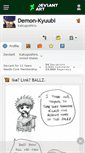 Mobile Screenshot of demon-kyuubi.deviantart.com