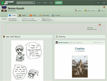 Tablet Screenshot of demon-kyuubi.deviantart.com