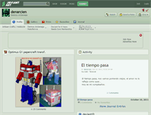 Tablet Screenshot of denarcien.deviantart.com