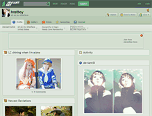 Tablet Screenshot of hostboy.deviantart.com