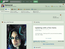 Tablet Screenshot of glamourcat.deviantart.com