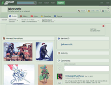Tablet Screenshot of jakneurotic.deviantart.com