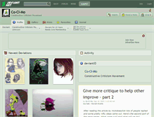 Tablet Screenshot of co-ci-mo.deviantart.com