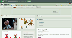 Desktop Screenshot of drotomon.deviantart.com