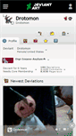Mobile Screenshot of drotomon.deviantart.com