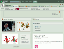 Tablet Screenshot of drotomon.deviantart.com