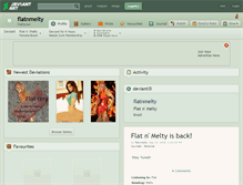 Tablet Screenshot of flatnmelty.deviantart.com