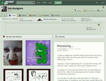 Tablet Screenshot of fairydustgems.deviantart.com