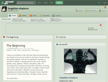 Tablet Screenshot of forgotten-shadows.deviantart.com