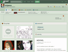 Tablet Screenshot of ninjasoxx.deviantart.com