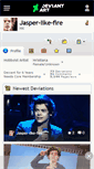 Mobile Screenshot of jasper-like-fire.deviantart.com