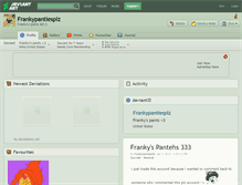 Tablet Screenshot of frankypantiesplz.deviantart.com