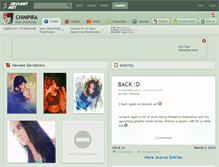 Tablet Screenshot of chimpira.deviantart.com