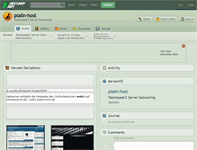 Tablet Screenshot of platin-host.deviantart.com