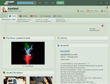 Tablet Screenshot of kentwolf.deviantart.com