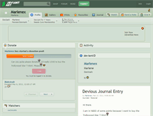Tablet Screenshot of marlenex.deviantart.com