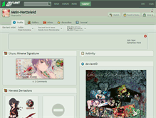 Tablet Screenshot of mein-herzeleid.deviantart.com