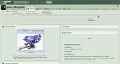 Desktop Screenshot of klunker-decepticon.deviantart.com