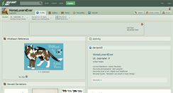 Desktop Screenshot of horseluver4ever.deviantart.com