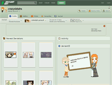 Tablet Screenshot of crazysistahs.deviantart.com