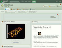 Tablet Screenshot of bint-m7amad.deviantart.com
