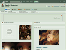 Tablet Screenshot of candied-k-nuckles.deviantart.com
