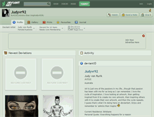 Tablet Screenshot of judyvr92.deviantart.com