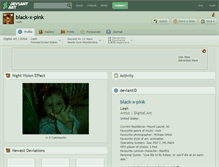 Tablet Screenshot of black-x-pink.deviantart.com