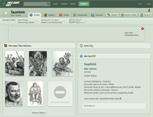 Tablet Screenshot of faust666.deviantart.com