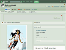 Tablet Screenshot of dustin-archibald.deviantart.com