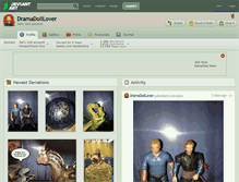 Tablet Screenshot of dramadolllover.deviantart.com