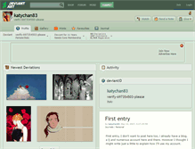 Tablet Screenshot of katychan83.deviantart.com