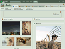 Tablet Screenshot of inconflict.deviantart.com