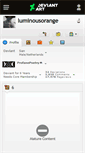 Mobile Screenshot of luminousorange.deviantart.com