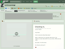 Tablet Screenshot of luminousorange.deviantart.com