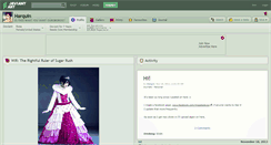 Desktop Screenshot of harquin.deviantart.com